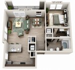 Gardenia_1Bed_1Bath_781 Sq Ft