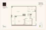 Moderno apartamento en The St James con 1 dormitorio, 1 baño, amplia sala de estar/comedor, cocina y balcón en 914 pies cuadrados.