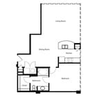 Gallery At Turtle Creek - A4 - 1 Beds - 1 Baths - 881 Sq. ft.