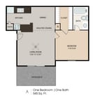 A 545 sqft