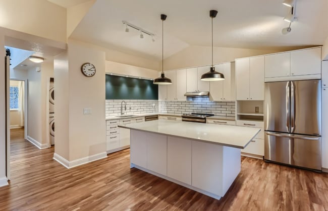 Photo - Modern Hillsdale Condo with Vaulted Ceilings, Quartz Kitchen, and Private Deck
