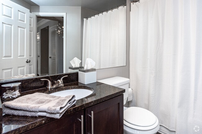 2BR, 2BA - 1,175SF - Primary Bathroom - Wesley Townsend Apartments at Buckhead