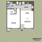 Larger 1BR, 1BA - 762 SF