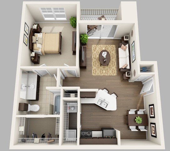 The Tuscany | 1x1 | 688 sq ft - The Tuscany
