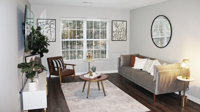 Vista completa de la sala de estar - Centennial Village Student Housing