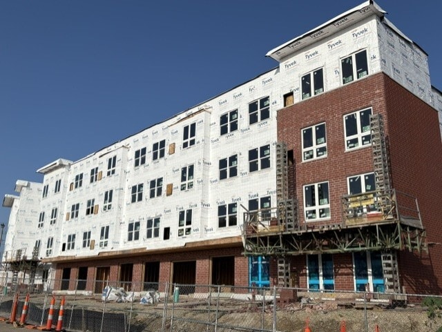 Exterior progress of University Crossing - University Crossing