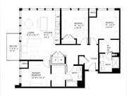 3 Bed C floor plan District 1860