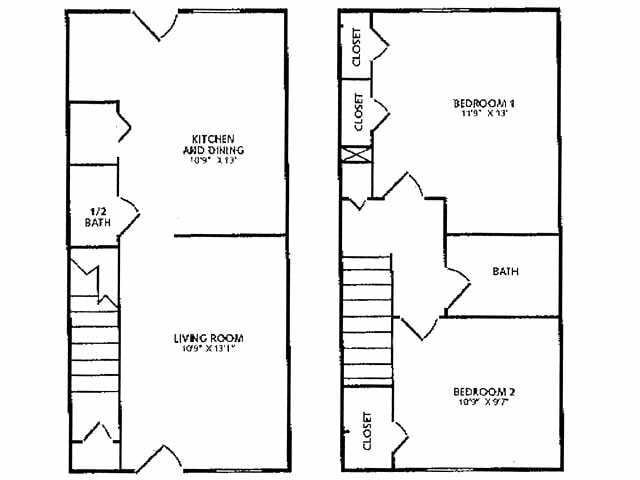 Floorplan - The Newhaven Townhome