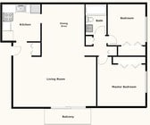 2BR/1BA