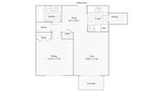 Kellogg | 1-Bedroom Floorplan