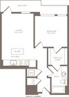 A2h -1x1 floor plan Linea Midtown