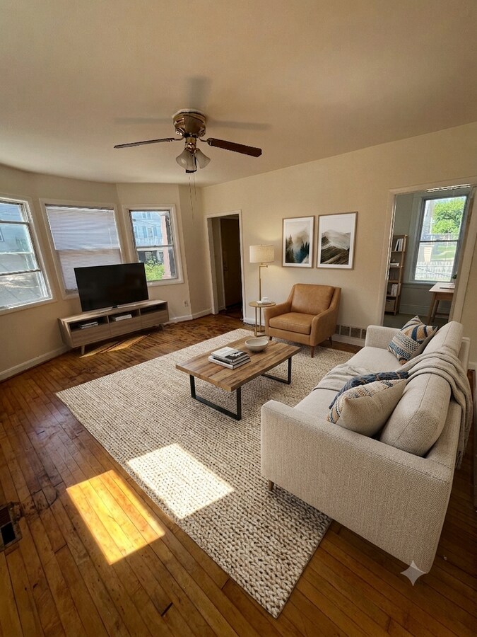 Photo - ? Steps from Brady St! Bright 2BR with FREE Laundry & Pet-Friendly Living Unit #1 Lower Front