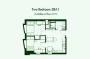 Two bed (2BA1M)