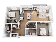 b2 floor plan The Grace at Tryon