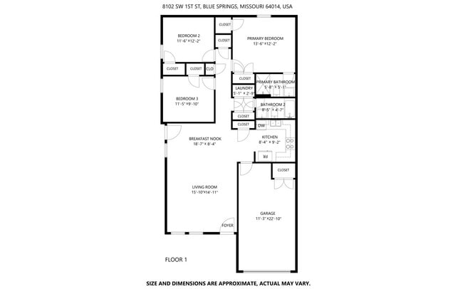 Photo - Updated 3-Bed, 2-Bath Ranch Townhome with Garage in Blue Springs