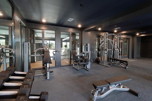 Cardio and Strength Training Fitness Center with Echelon Bikes and Fitness Mirrors