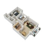 3D Floor plan of Tier 6