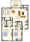 2bd/2ba Sequoia Floorplan