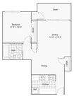 1x1 floor plan Park 120