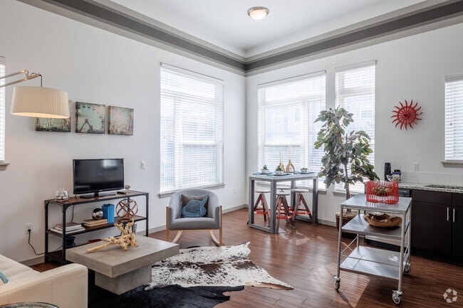 2BR, 2BA - 1,119SF - Living Room - Block 32 at RiNo