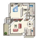 1BR/1BA