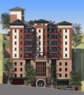 Building Rendering - Lotus Garden Apartments