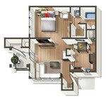 A2_1Bed_1Bath_569 sq ft
