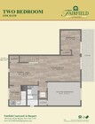 Two Bedroom, 890 SF