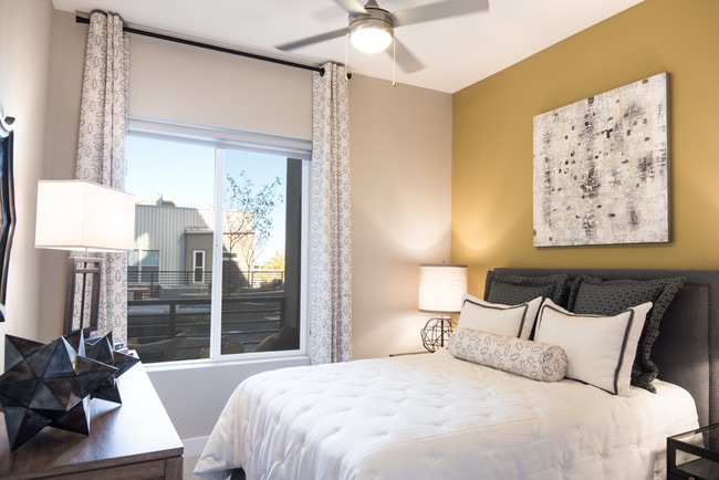 Ceiling fans in bedroom and living room