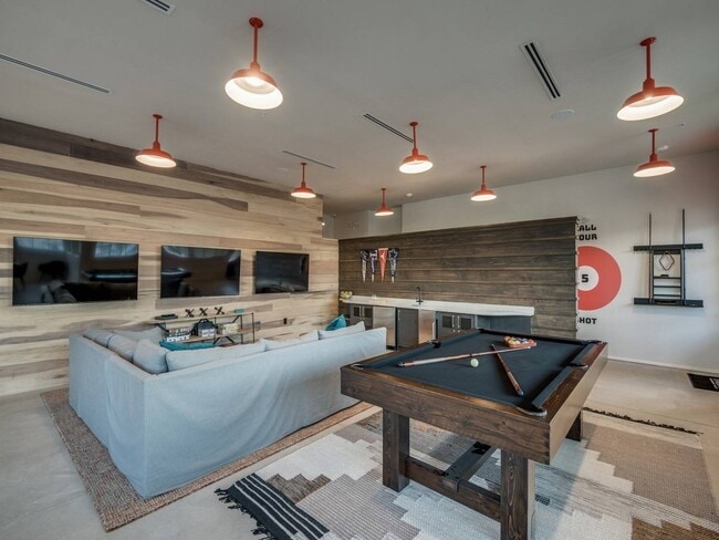 Media Room with Billiards