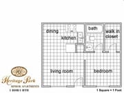 1BR/1BA