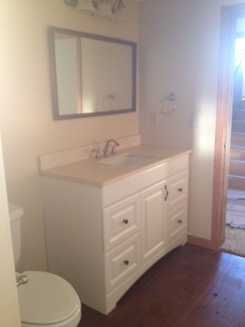 Modern finishes and great storage options make this bathroom usable for everyone in the unit. - 2305 Ash Ave Nw