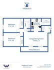Two Bedroom, One Bathroom