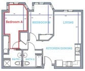Bedroom A available to lease