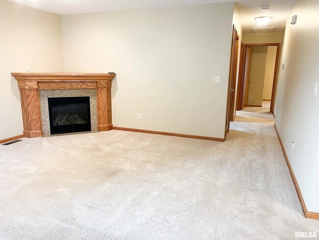 Living room fireplace