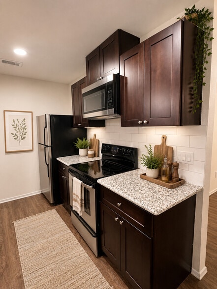 Granite Counters & Tile Backsplash
