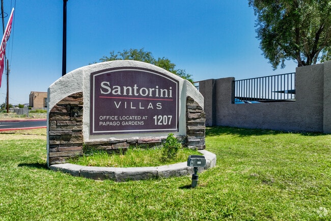 Santorini Sign