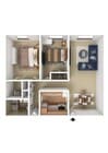 Two Bedroom Executive 975 sqft