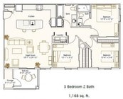 Three Bedroom Two Bath