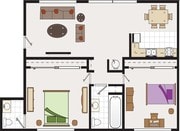 2BR/1.5BA