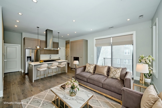 Dining / Living Staged - 1752 W 18th Pl