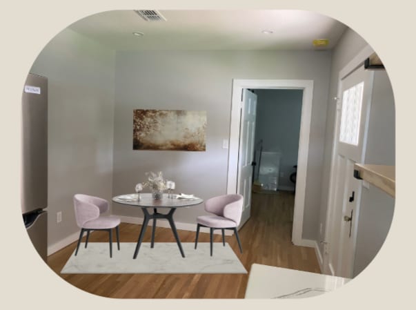 Dining/entry photoshopped - 1811 Garfield St