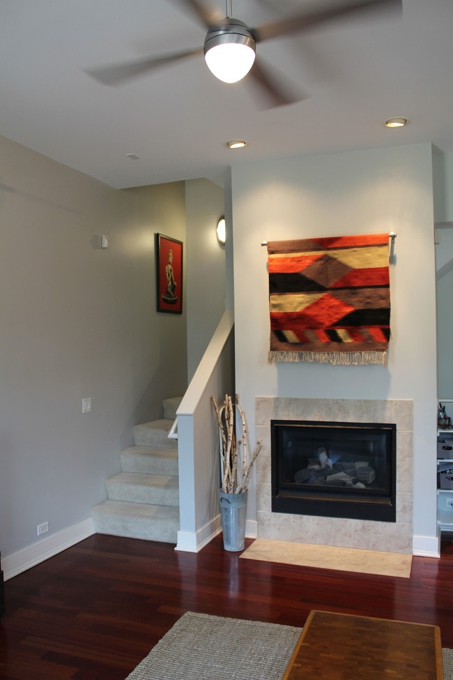 Fireplace in Living Area - 1019 Marcy Plaza