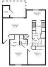 2BR/1.75BA