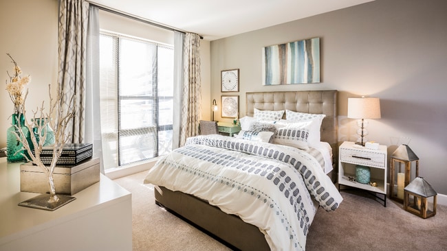 King sized bedrooms with plush wall-to-wall carpeting