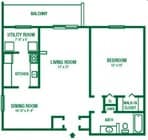 1BR/1BA