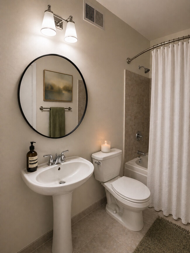 1BR, 1BA, Bath