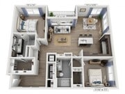 Floor plans are artist’s rendering. All dimensions are approximate. Actual product and specifications may vary in dimension or detail. Not all features are available in every apartment. Prices and availability are subject to change.