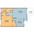 1BR/1BA