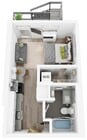 Plan V | estudio, 1 baño